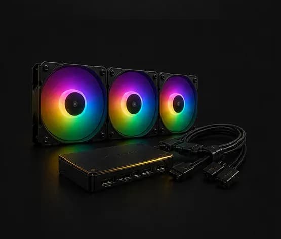 YAKS ARGB Cooling Fan 3in1